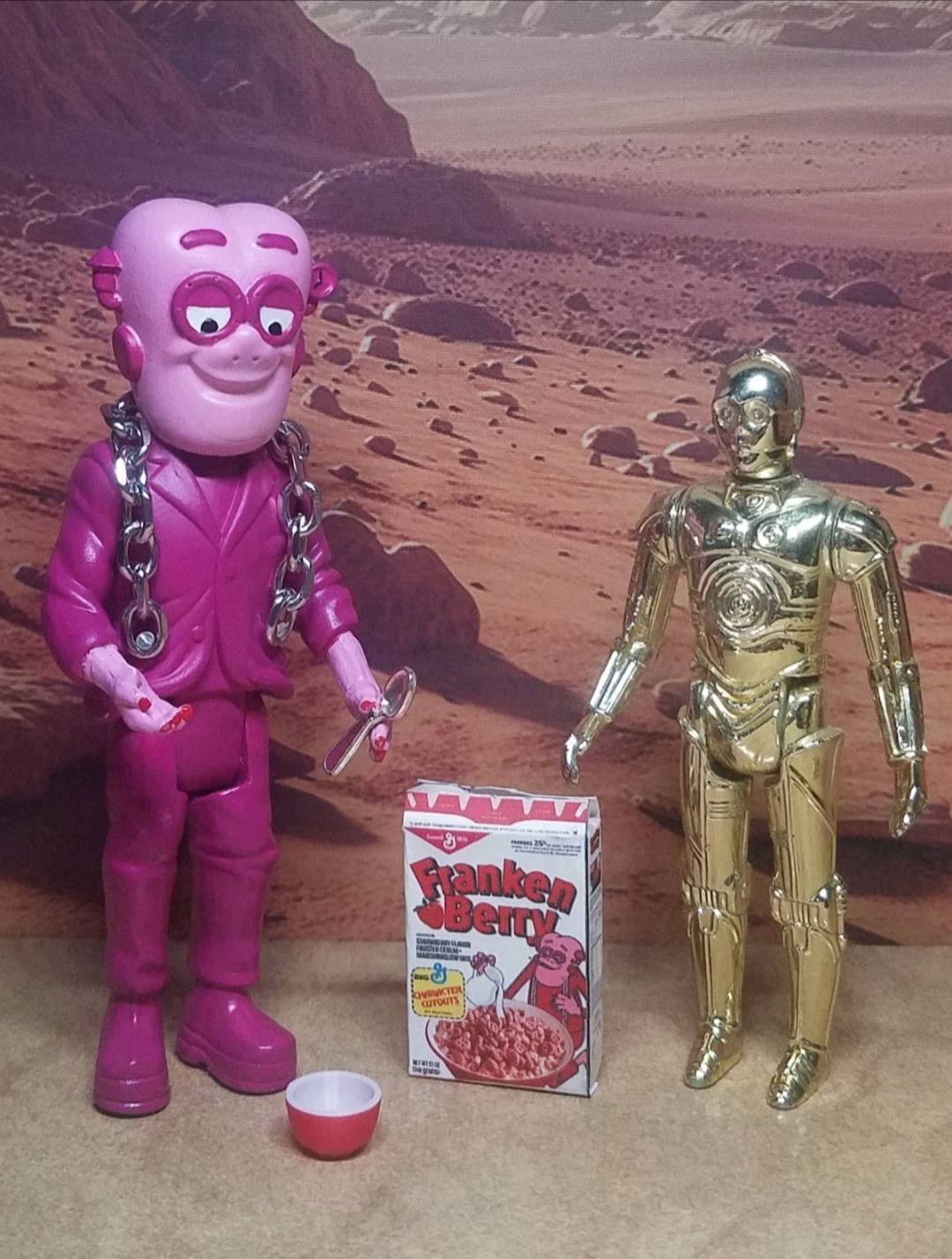 Custom Franken Berry's Monster action figure creation