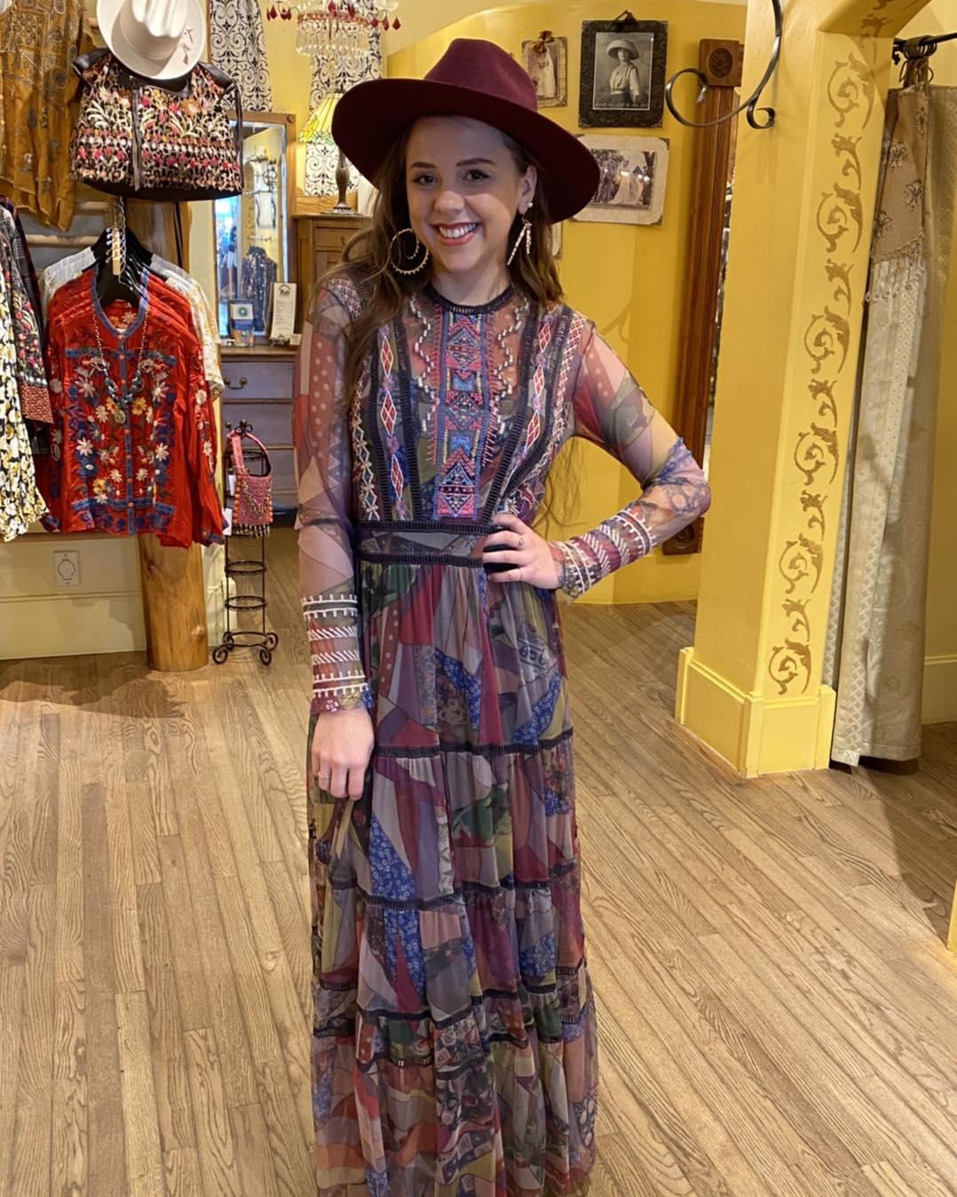 johnny was jolene embroidered mesh dress Loane  The Colony Shop it makes for the perfect ensemble that can be worn throughout the day and well into the evening in style. Johnny Was Women's Socorro Mesh