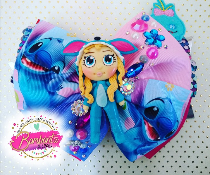 🌴🥥 Moño Stitch 🥥🌴 Listón impreso... - Bombontz De Azúcar | Facebook