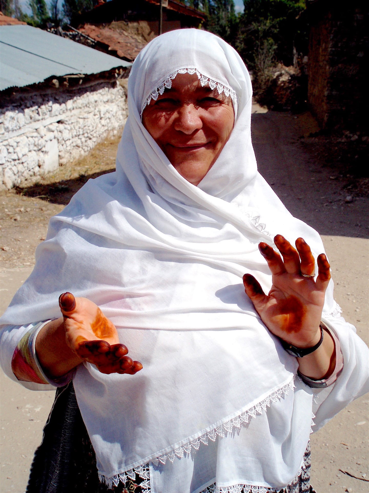 Templar - “...while another’s hands were dyed in intricate rust-hued ...