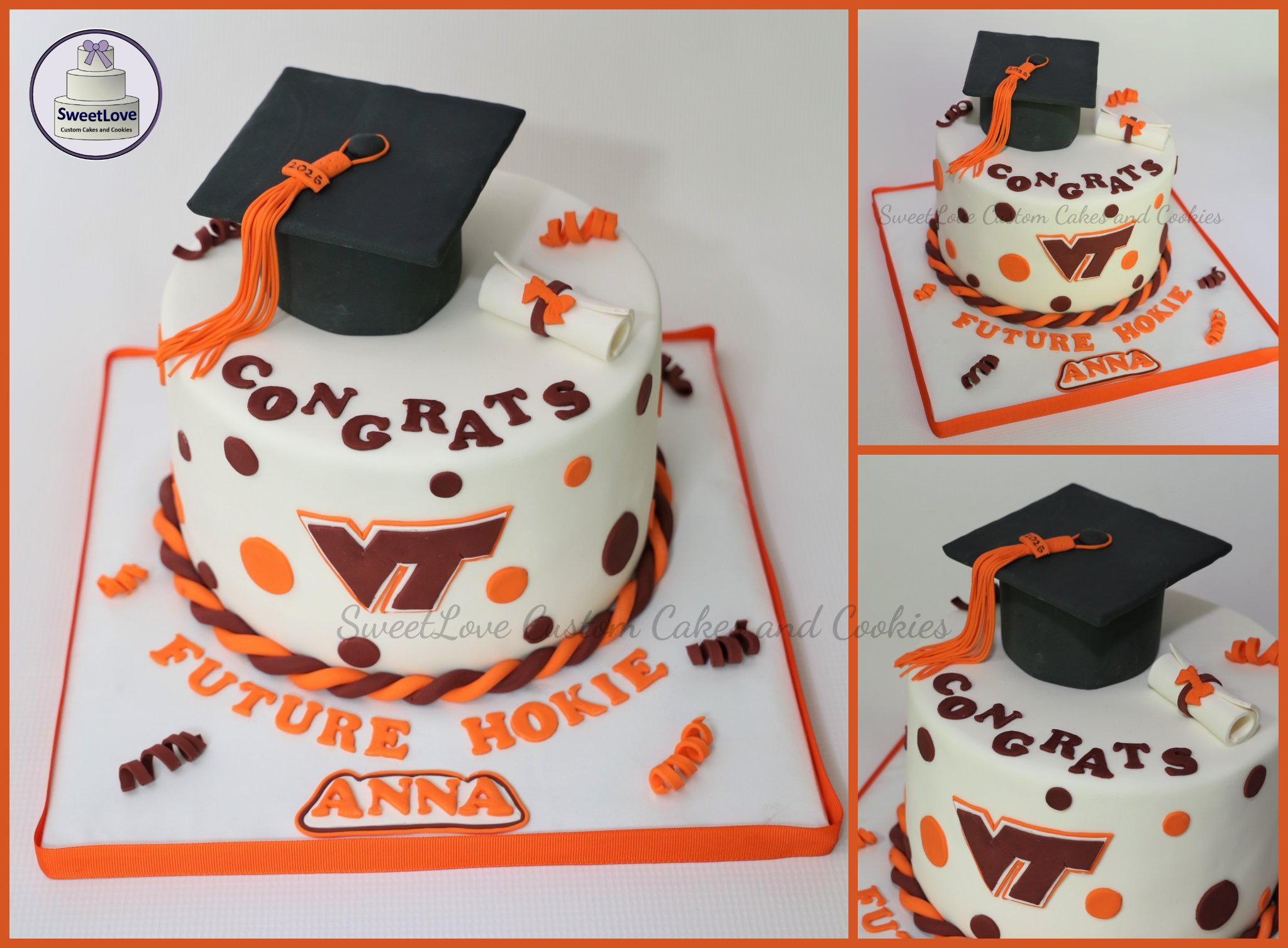 SweetLove - Hard work paid off .... Virginia Tech Grad cake for future ...