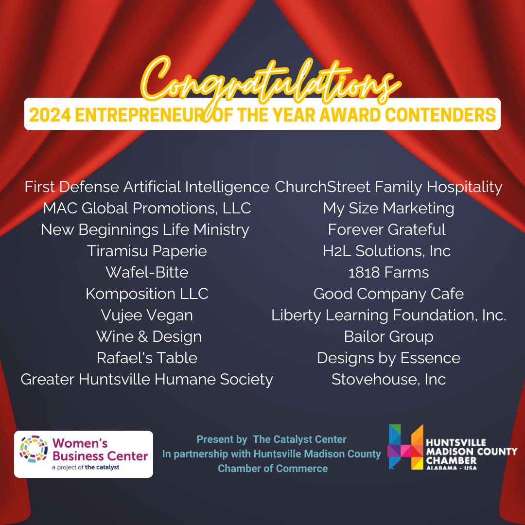 Huntsville - Congratulations to these businesses that are contenders ...