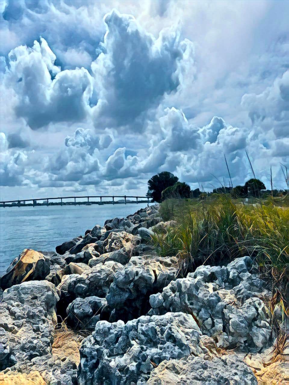 Bos Art - The Sand Key bridge and a sky full of clouds… | Facebook