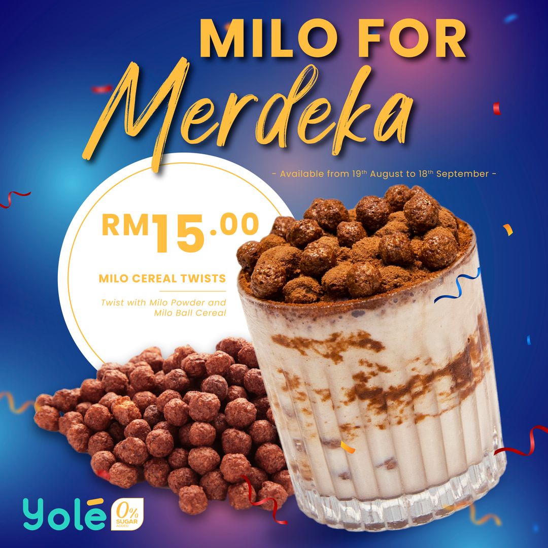 Yolé Malaysia - Milo Cereal Twist Twist for MERDEKA A big scoop of Milo ...