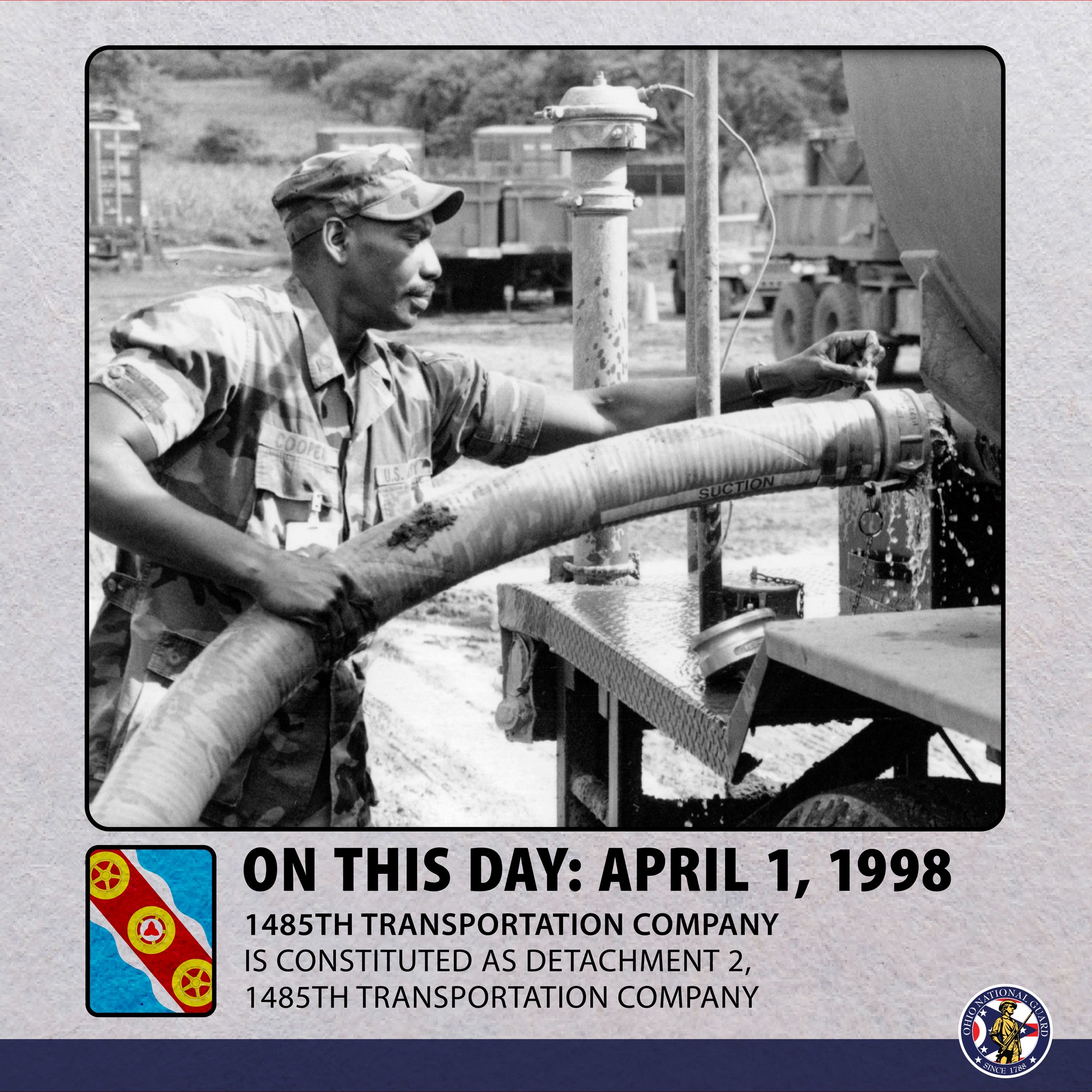 Ohio - 🗓 ON THIS DAY//APRIL 1, 1998: The 1485th Transportation Company ...