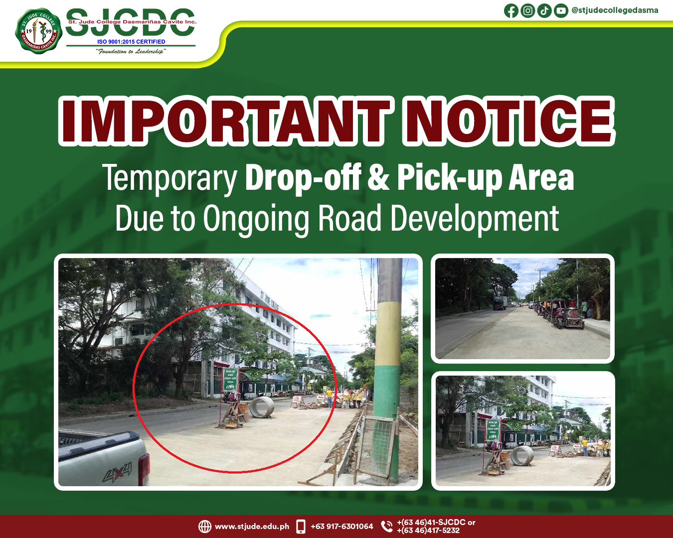 PHINMA-St. - We would like to inform you that the temporary drop-off ...