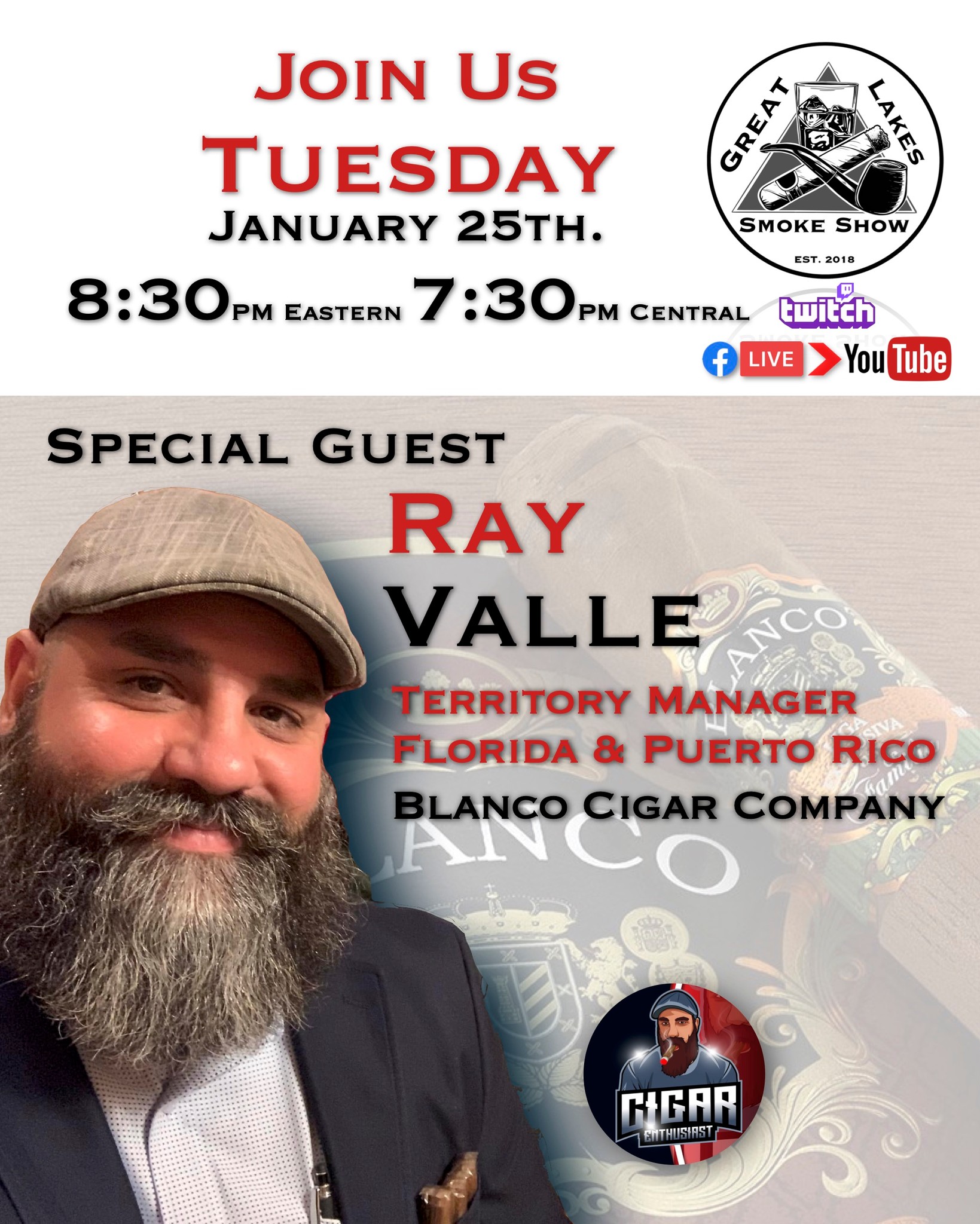 Great Cigar & Pipe Show - Special guest Cigar Enthusiast, Ray Valle ...
