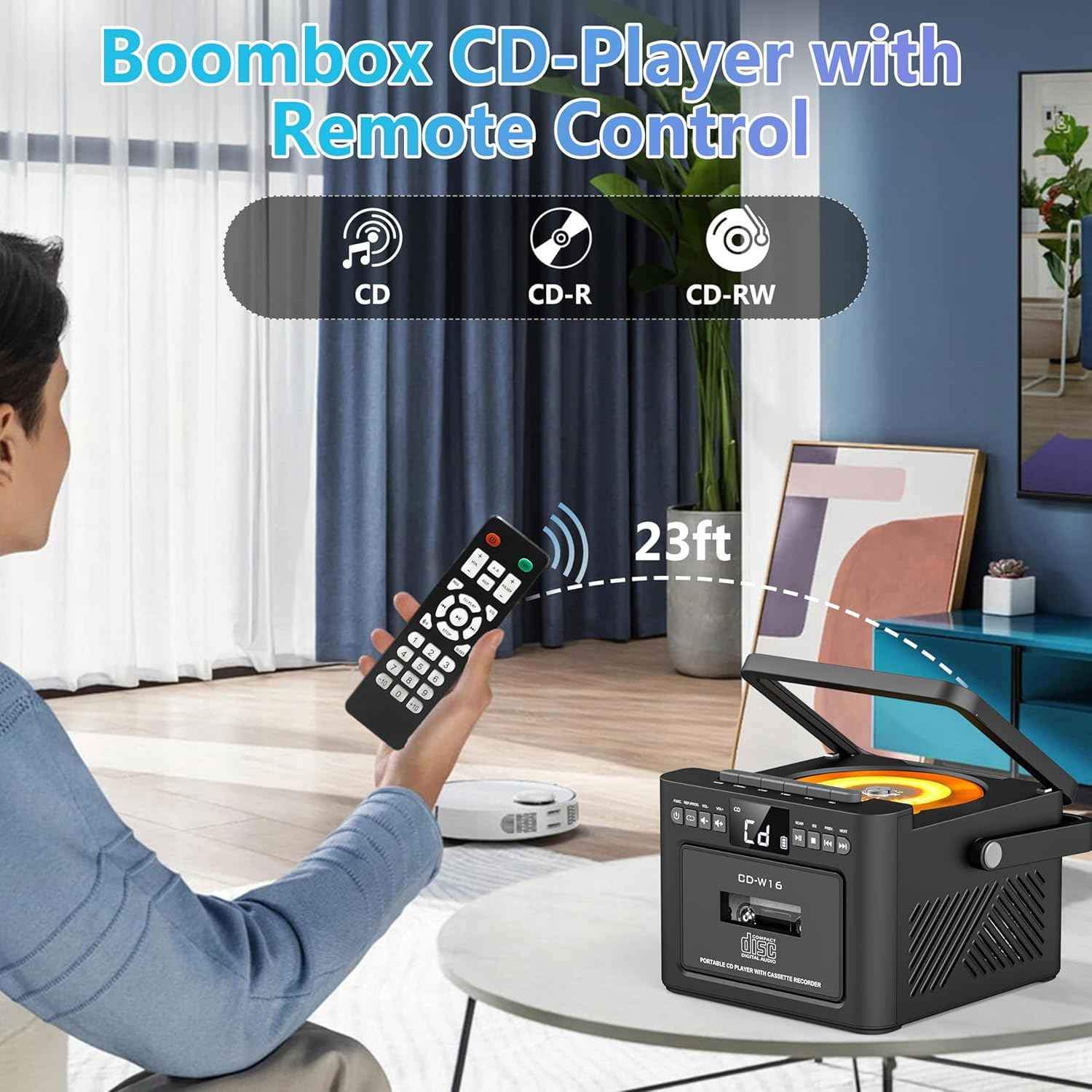 NEIGHBORHOOD 26S/S PORTABLE CD PLAYER [ 26176NH-AC01 ] The body is