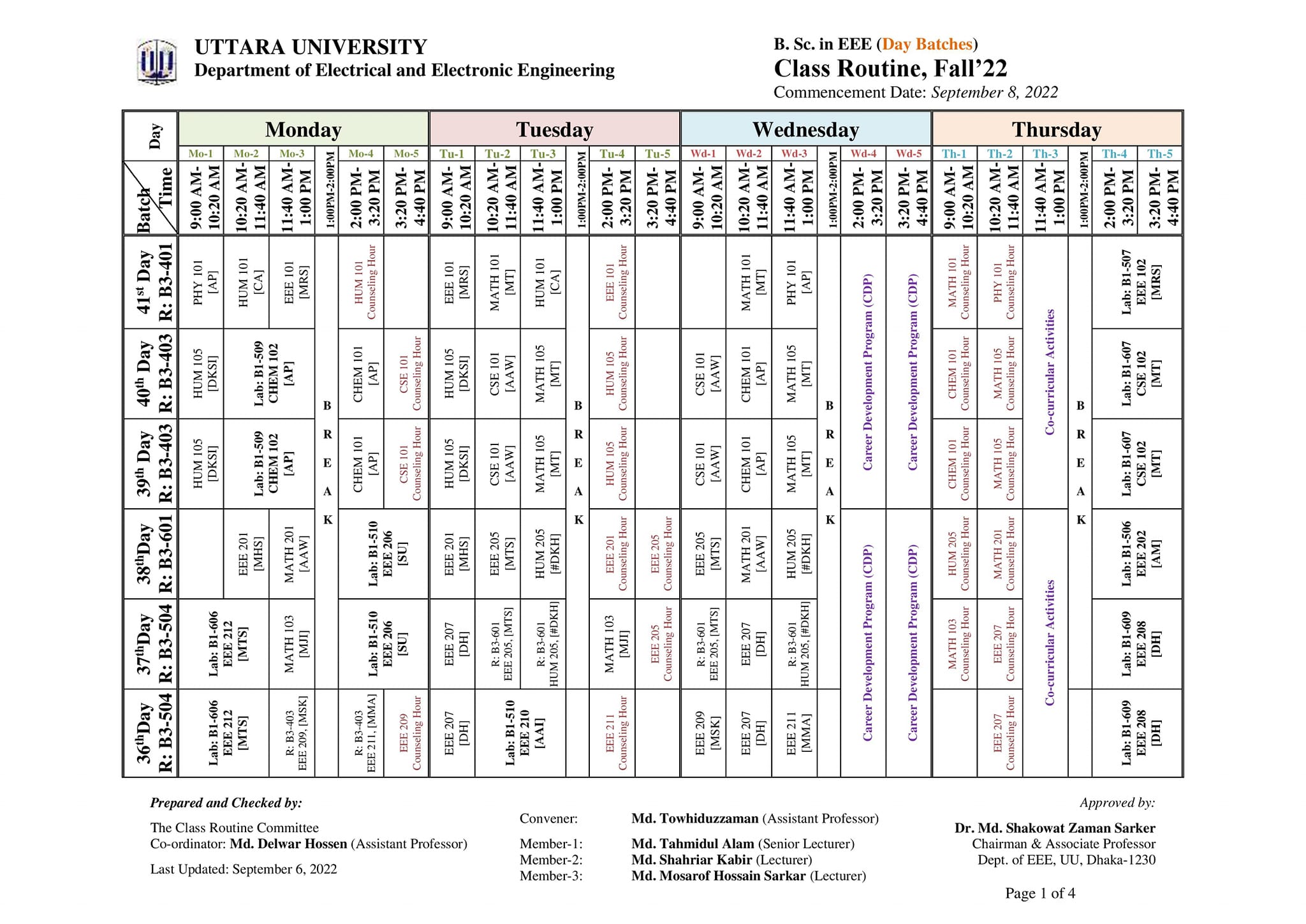 Updated Class... - Department of EEE, Uttara University | Facebook