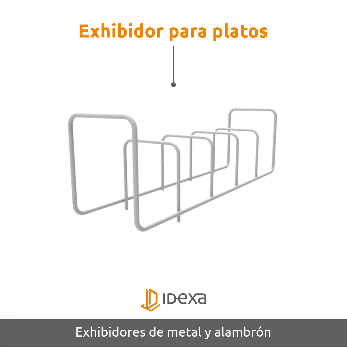 Idexa - 🔶EXHIBIDOR PARA PLATOS🔶 ️Exhibidor de alambrón,...