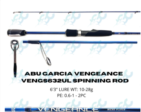 フィッシング アブガルシアVENGEANCE MICRO PLAYER VENGS862UL