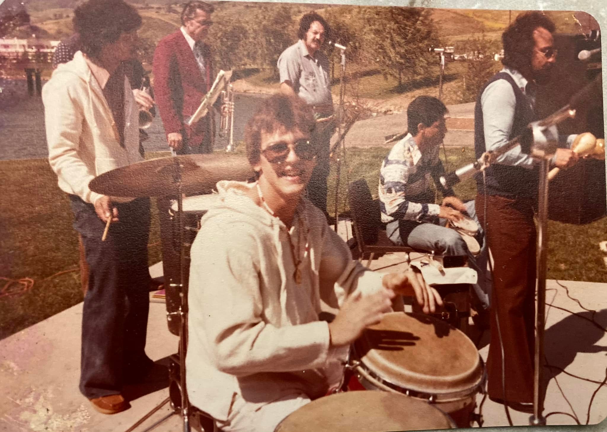 Joe Grajales of Tipica '73 plays congas