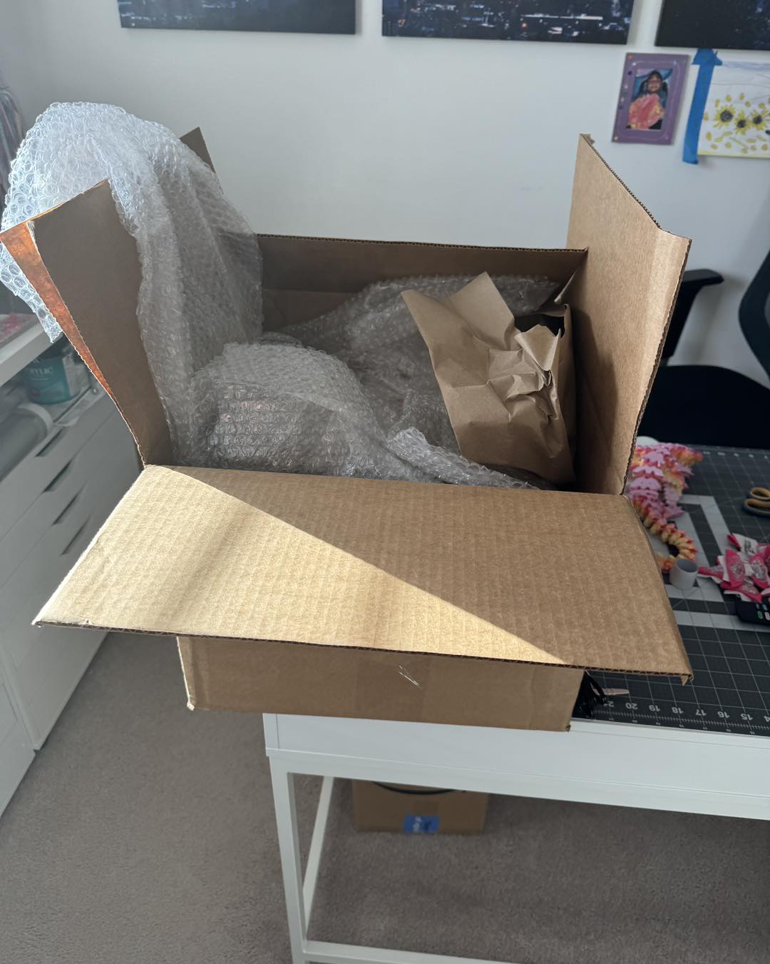 Messy - Could not wait to open this box and see what they looked like ...