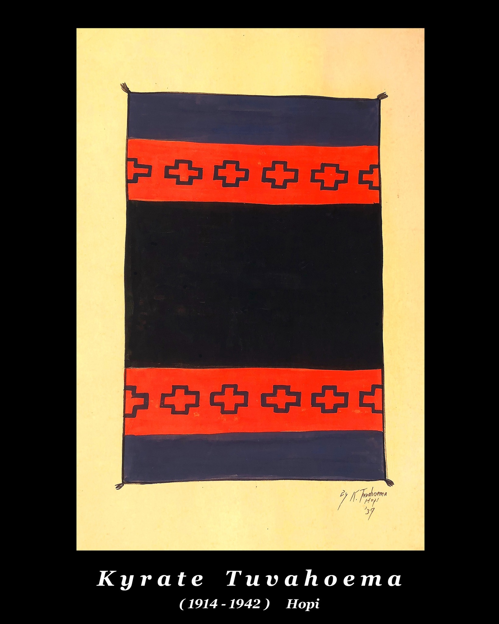 What are the symbols and meanings on this Navajo artifact?