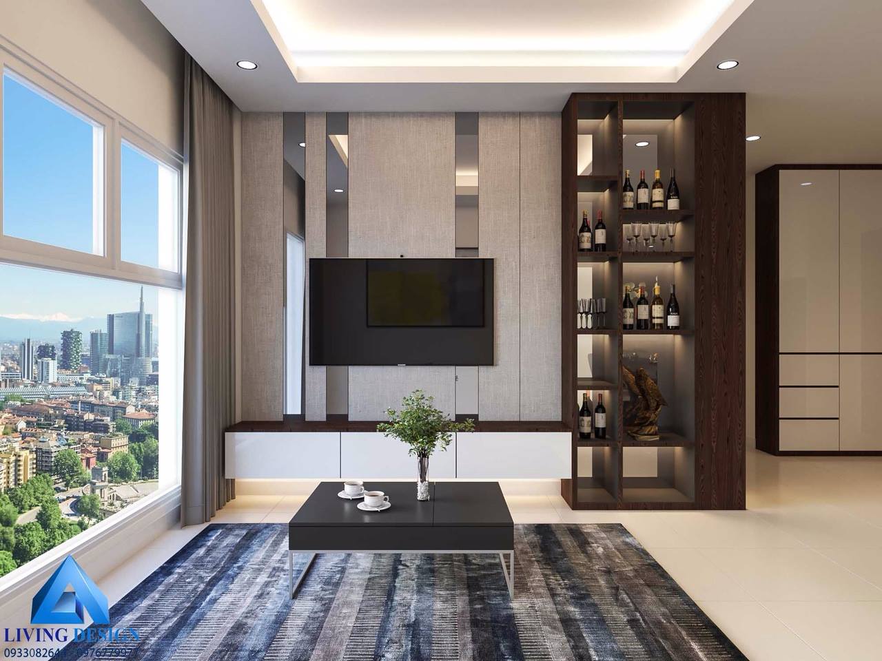 𝐋𝐈𝐕𝐈𝐍𝐆 𝐃𝐄𝐒𝐈𝐆𝐍 - Thiết kế nội thất căn hộ Dự án Xi Grand... | Facebook