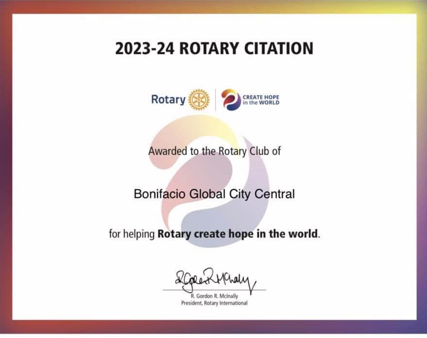 Rotary - We are proud to announce of this Rotary Citation for RY 2023 ...