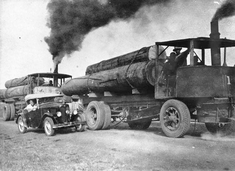 Lost - Lawson’s Timber Yard. These steam trucks were owned and operated ...