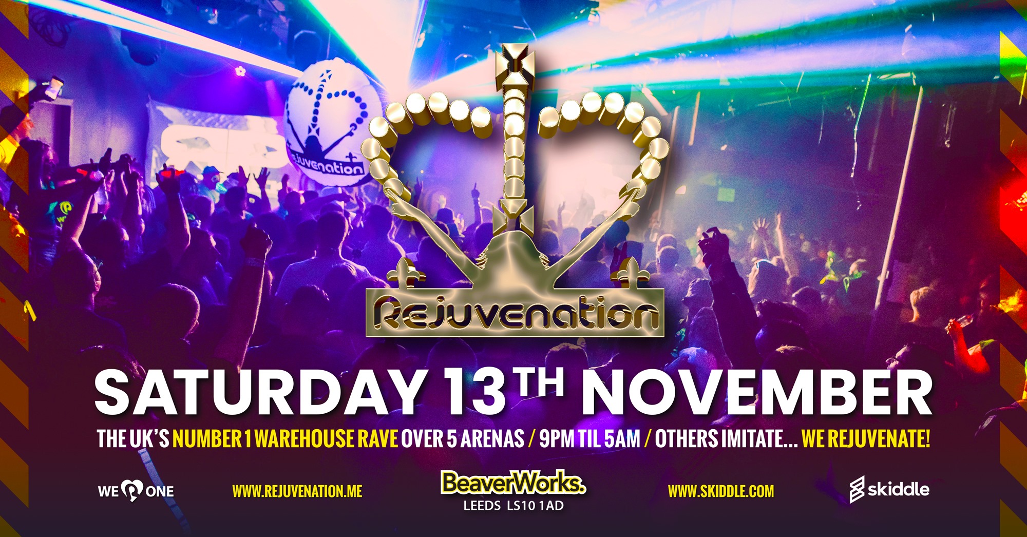 Rejuvenation Warehouse Rave Leeds - Saturday 13th November 2021