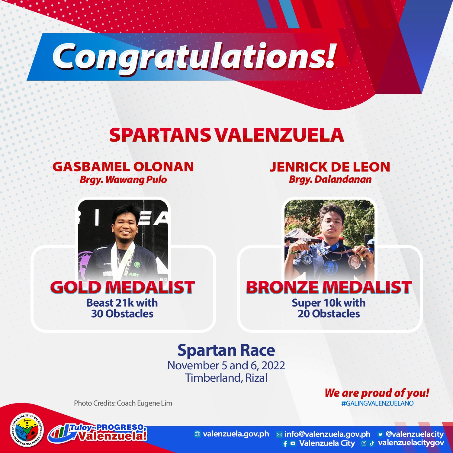 Valenzuela City - Congratulations to Gasbamel Olonan and...
