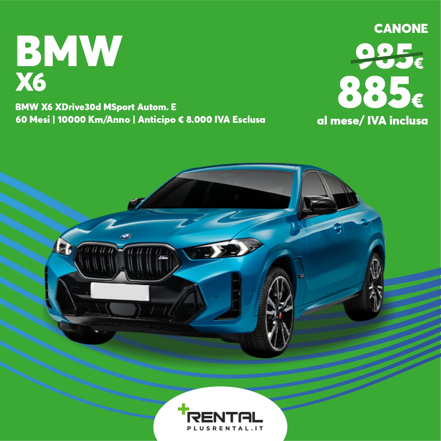 Plus Rental - 𝑩𝑴𝑾 #X6 🟢 𝗧𝘂𝗮 con 𝗻𝗼𝗹𝗲𝗴𝗴𝗶𝗼 𝗹𝘂𝗻𝗴𝗼 𝘁𝗲𝗿𝗺𝗶𝗻𝗲 🟢 885 € 𝗜𝗩𝗔 ...