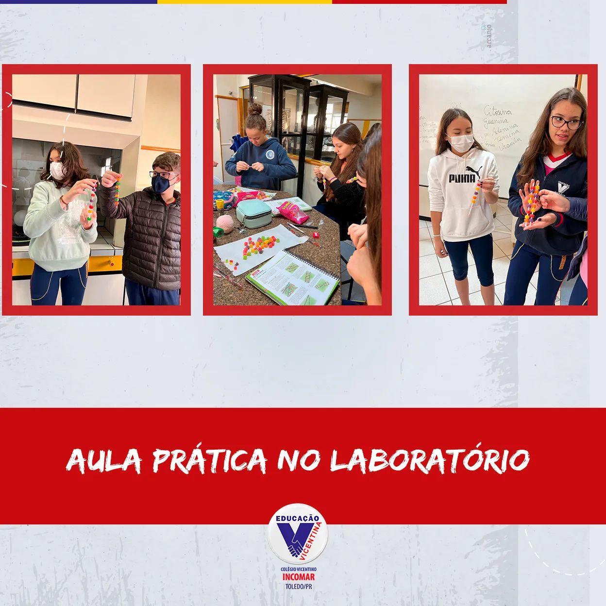 Colégio Incomar - A professora Luciana desenvolveu uma...