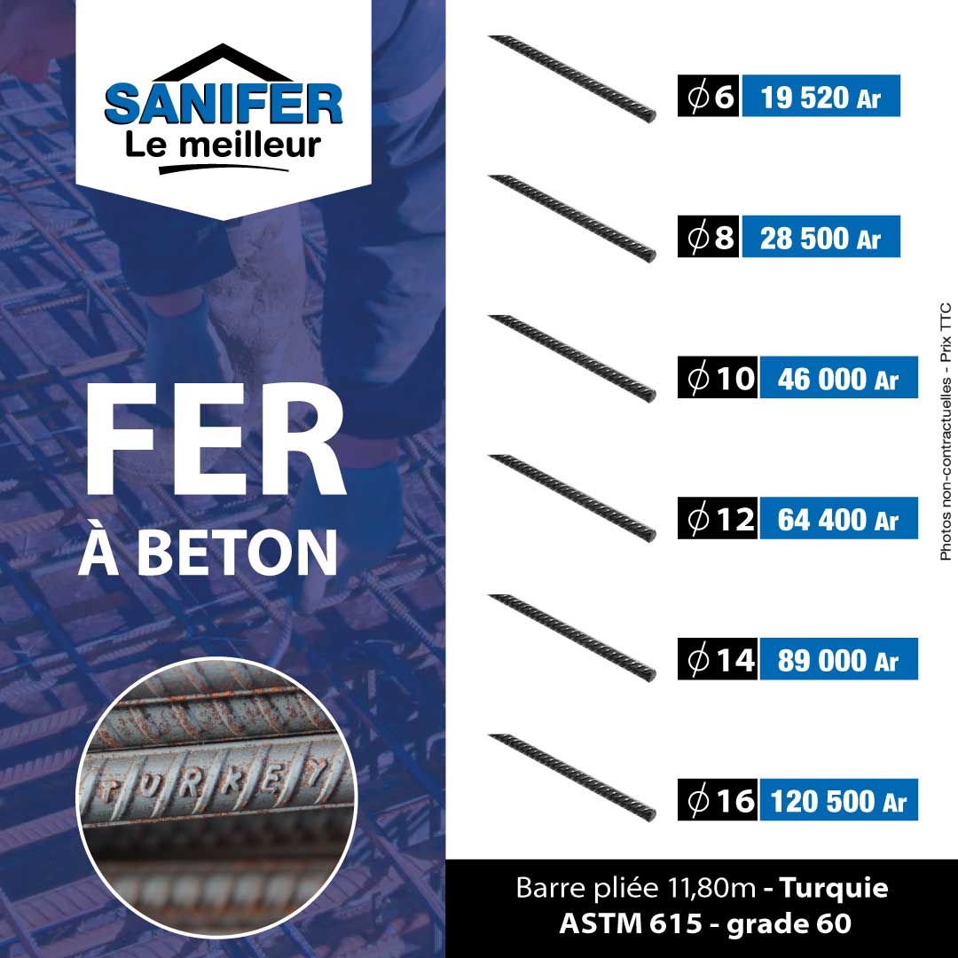 Sanifer - 💁‍♀️Enfin, nos fers ronds Turquie sont de...