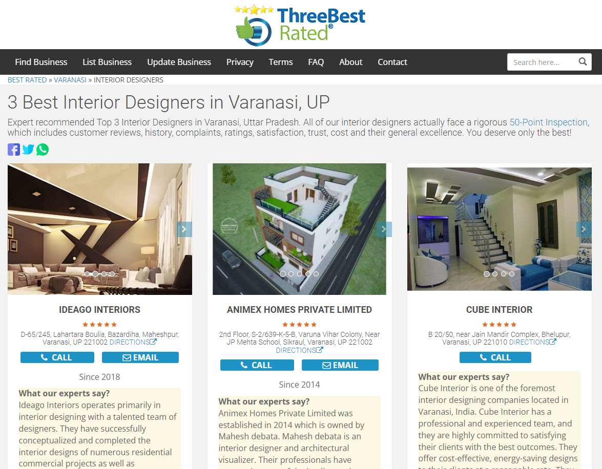 ThreeBestRated.in - CONGRATULATIONS! 🏆🏆🏆 Ideago interiors, Animex Homes ...