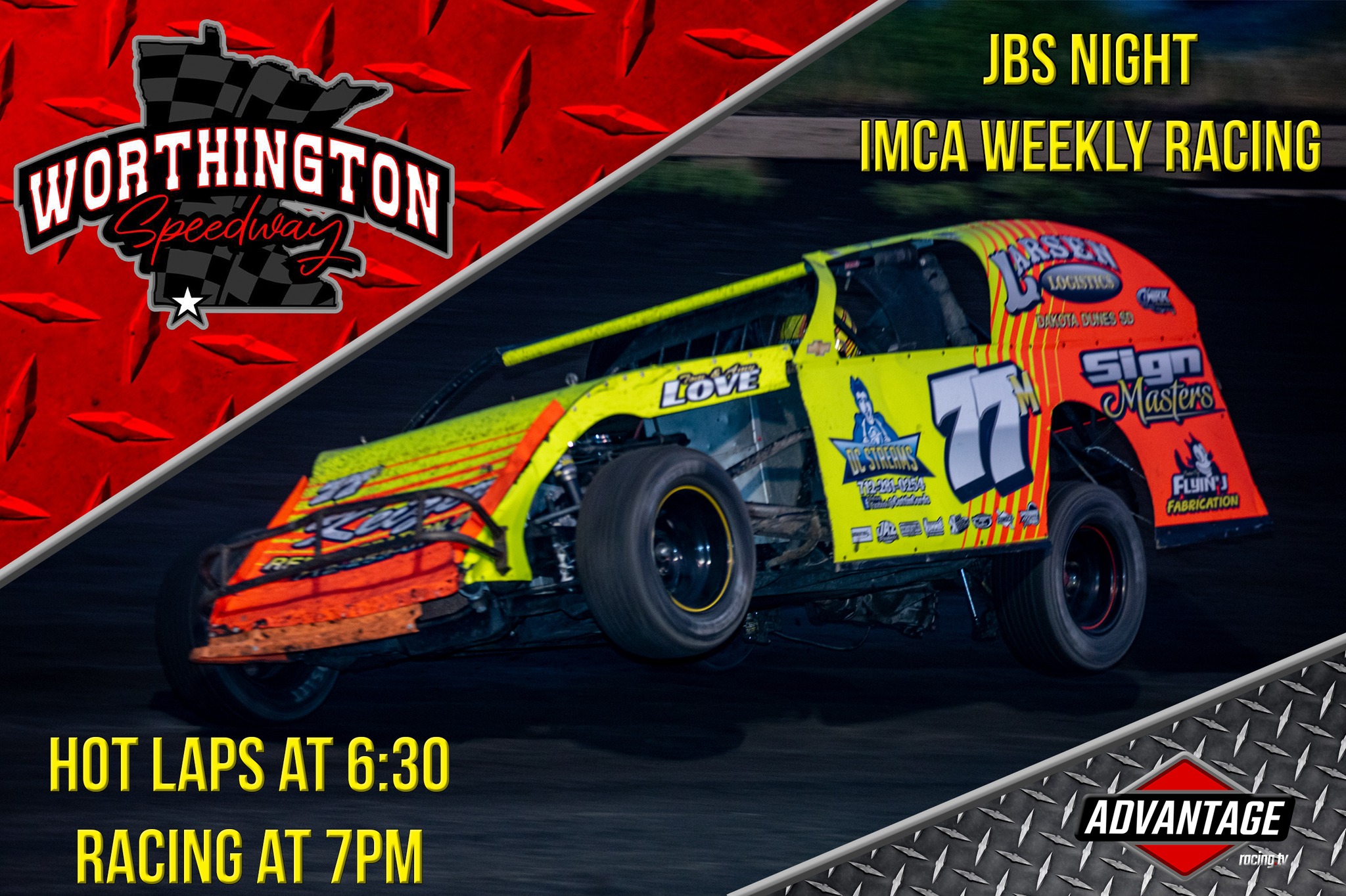 The Worthington Speedway host IMCA... - Advantage Racing TV