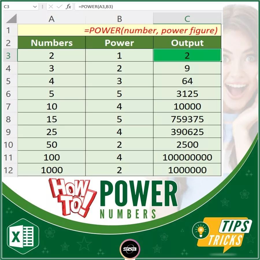 How to POWER numbers in Excel. Master... - Technical Learnoji | Facebook