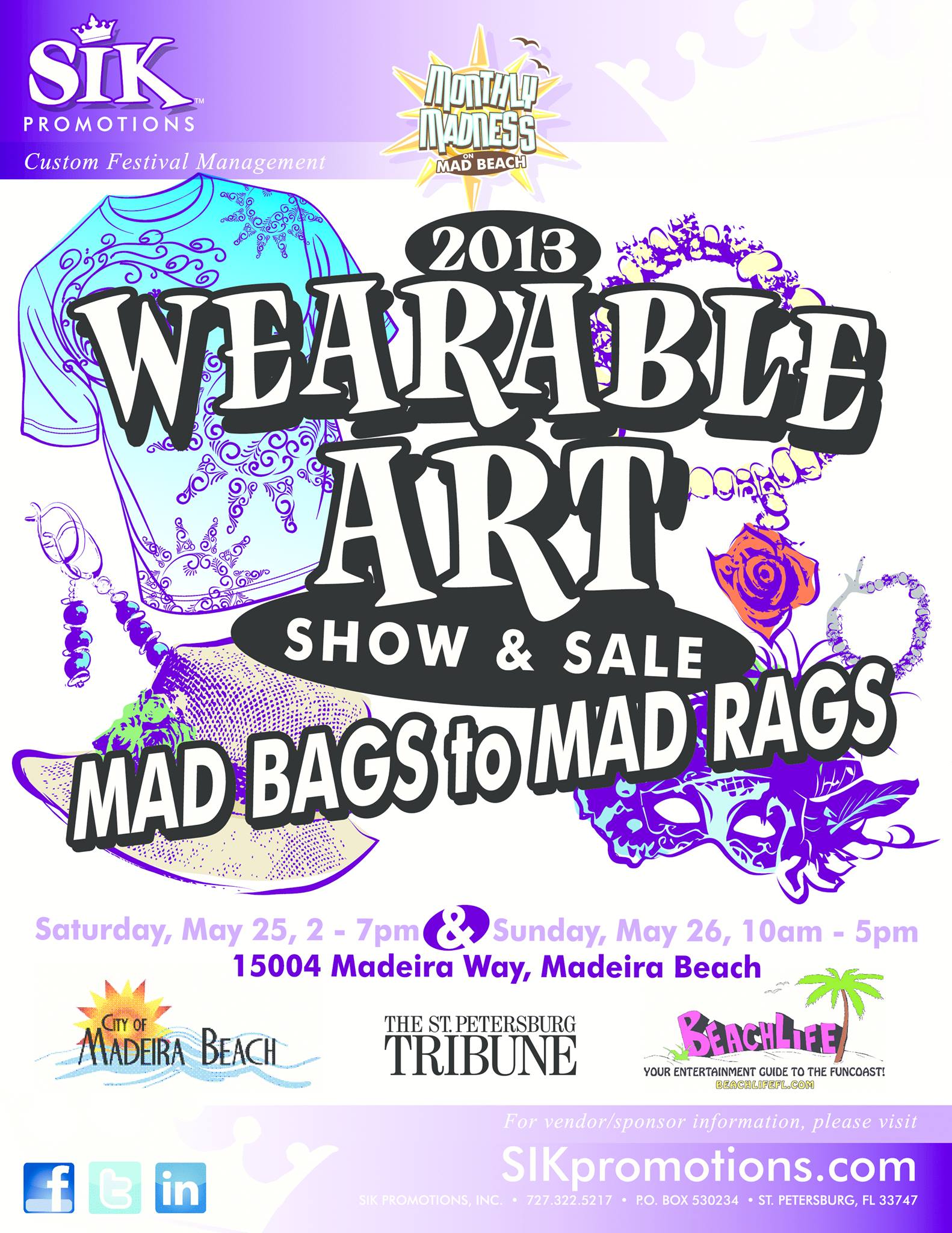 Wearable Art Show and Sale - Mad Bag to Mad Rags