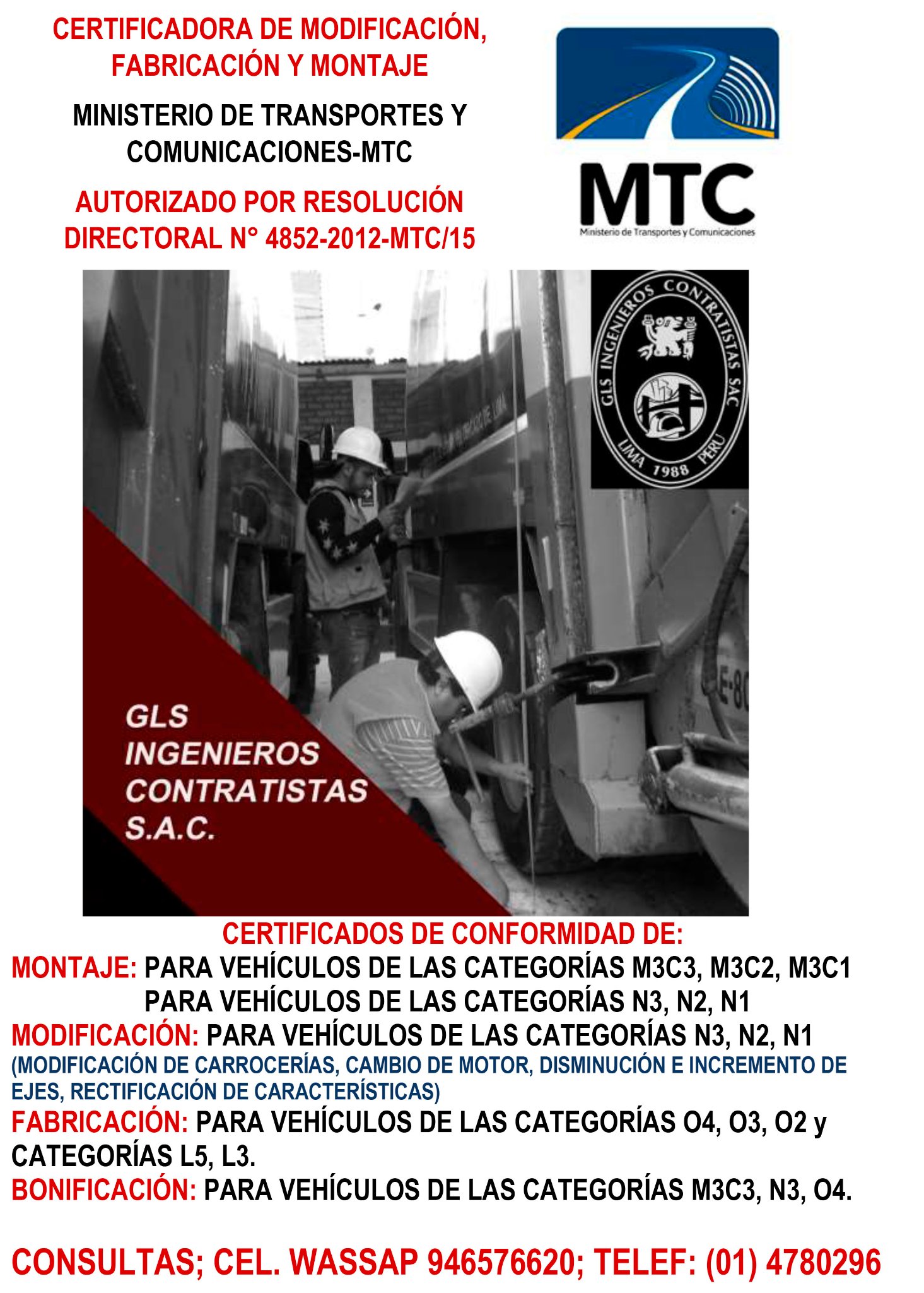 Página: Gls Ingenieros Contratistas SAC | Lima