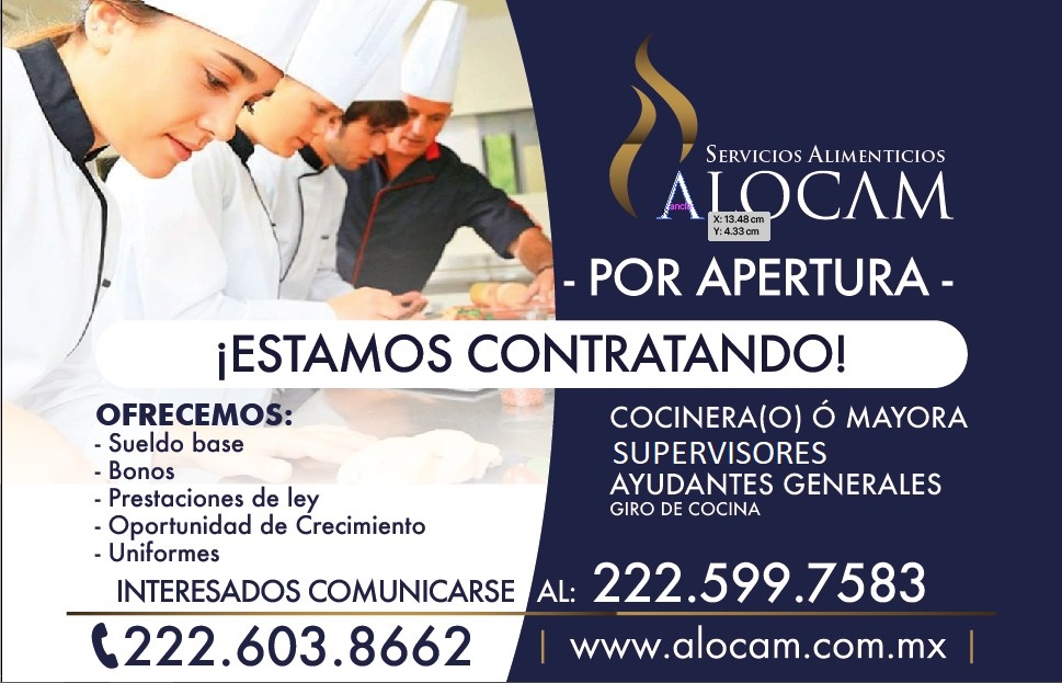 ¡Únete a nuestro gran... - Servicios Alimenticios Alocam | Facebook