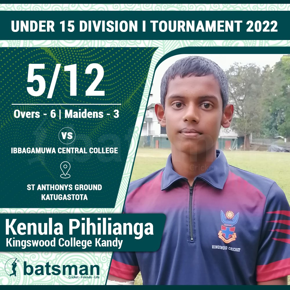 Batsman.com - Kenula Pihilianga of Kingswood College Kandy... | Facebook