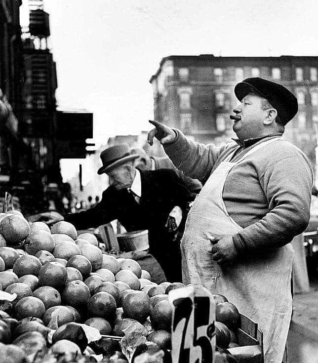 Fruit store. Photo by E.G. Stillman. Japan, around 1890