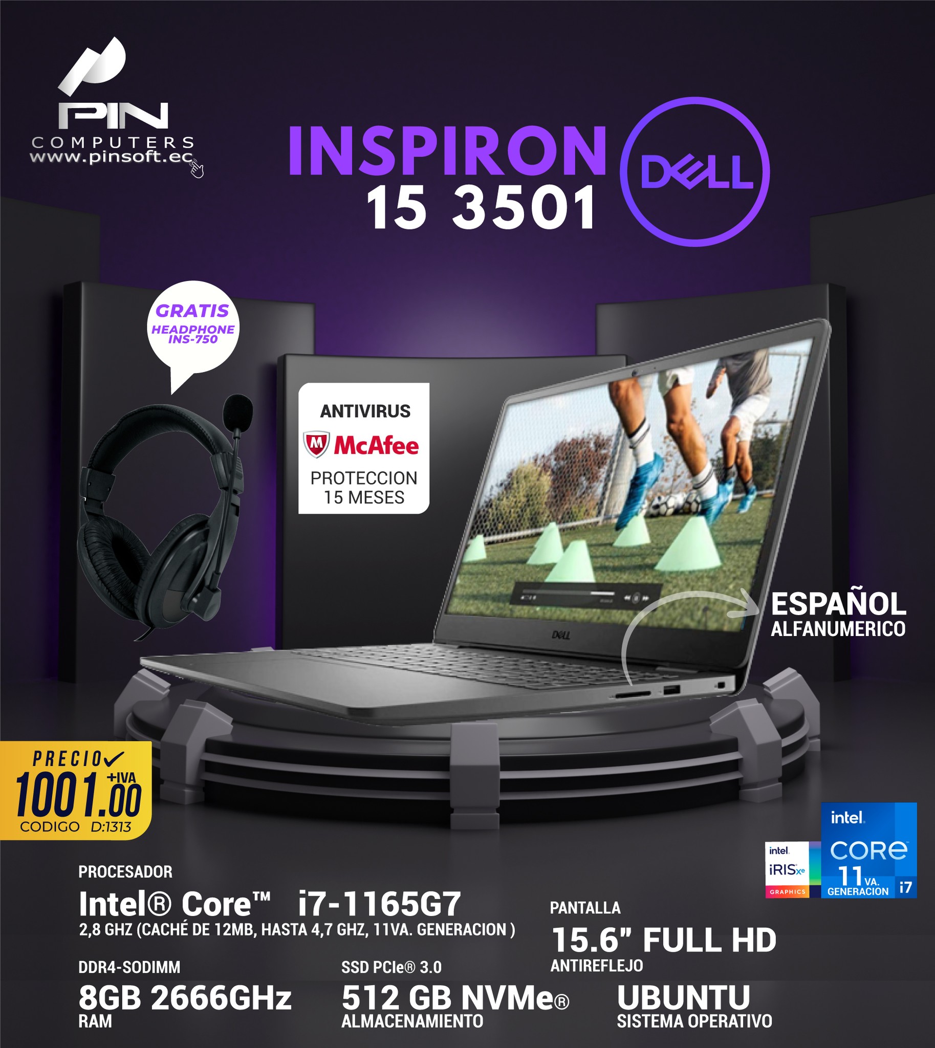 Últimas unidades! DELL Inspiron 15... - Pinsoft Computers | Facebook