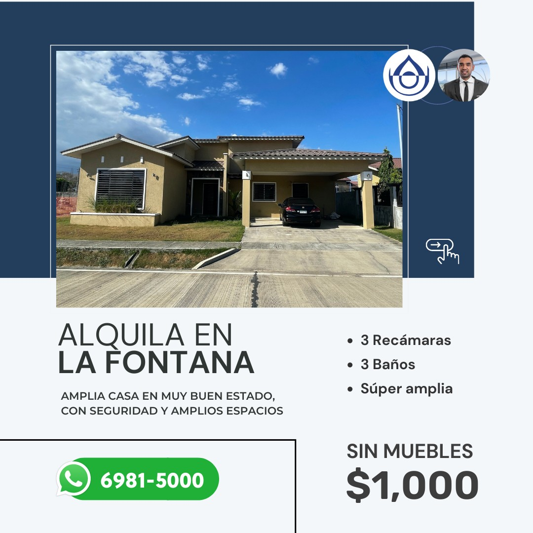 #Alquila 📍 #LaFontana - Casa... - Prestige Panama Realty