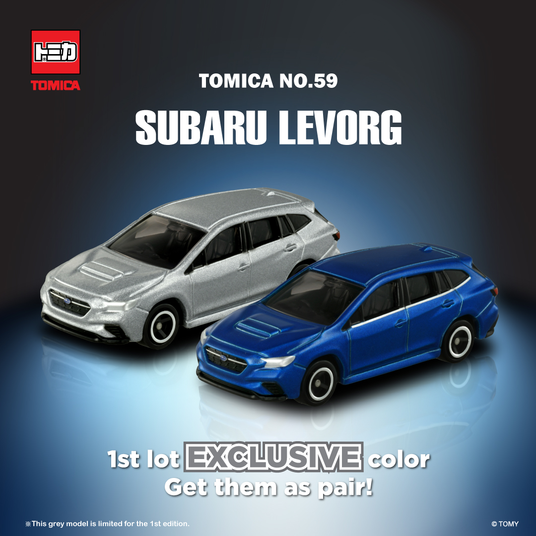 TOMICA】READY, SET, GO! 💨💨 TOMICA No.59 SUBARU LEVORG ▷this