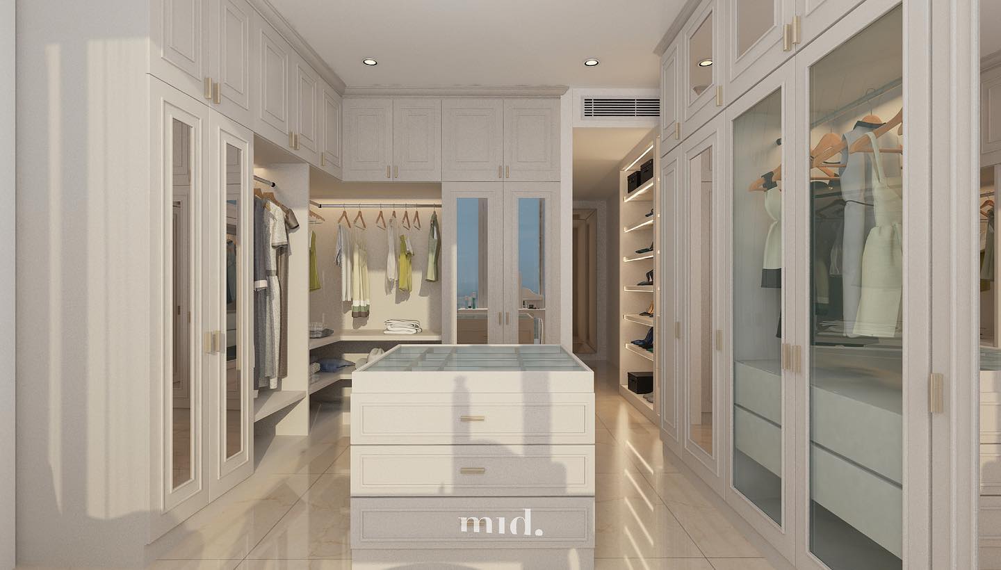 MID - A walk-in into luxury; A unique walk-in closet for...