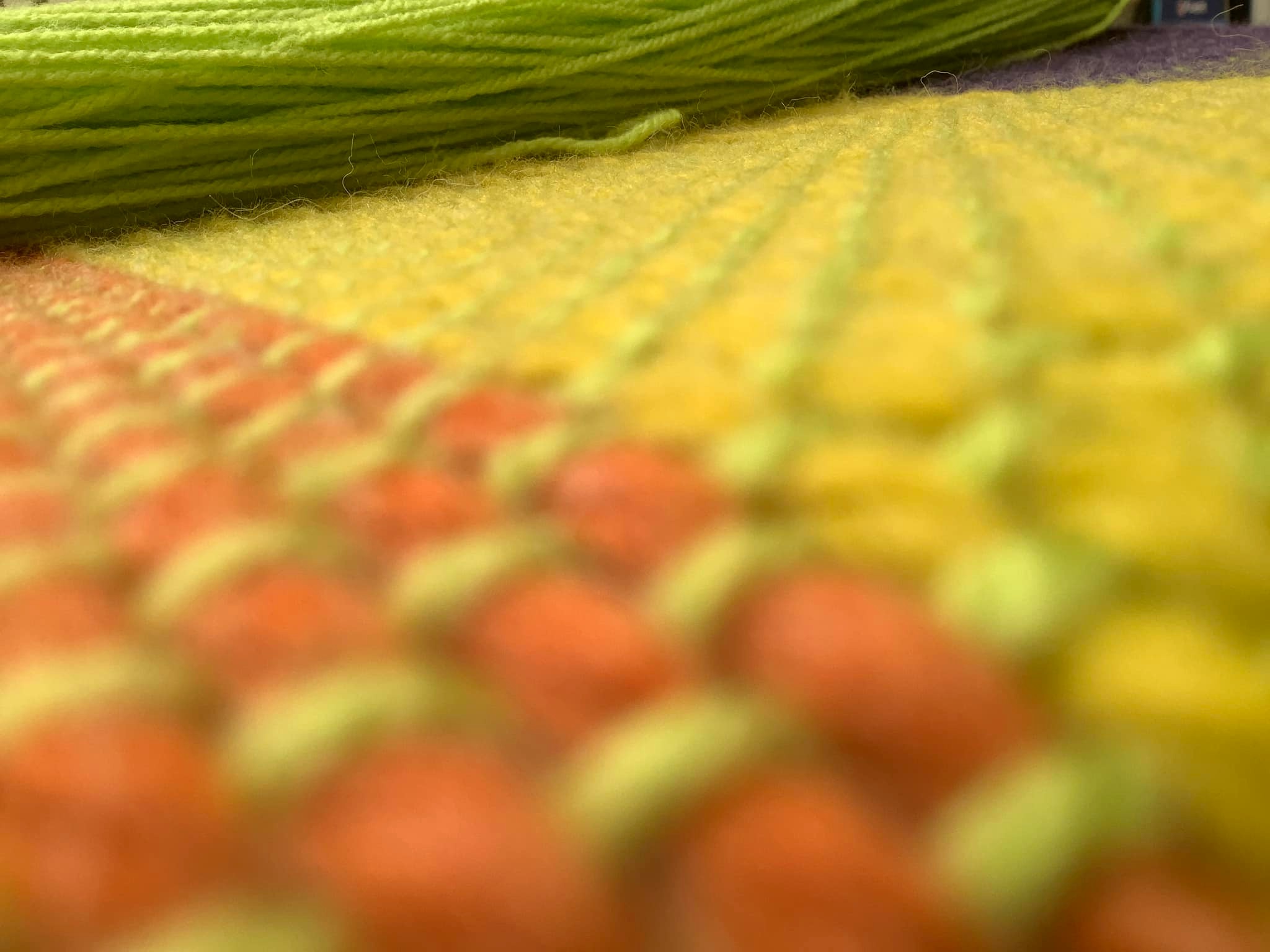 Jacky... - Jacky Radbone, weaving in the Little Cwtch studio