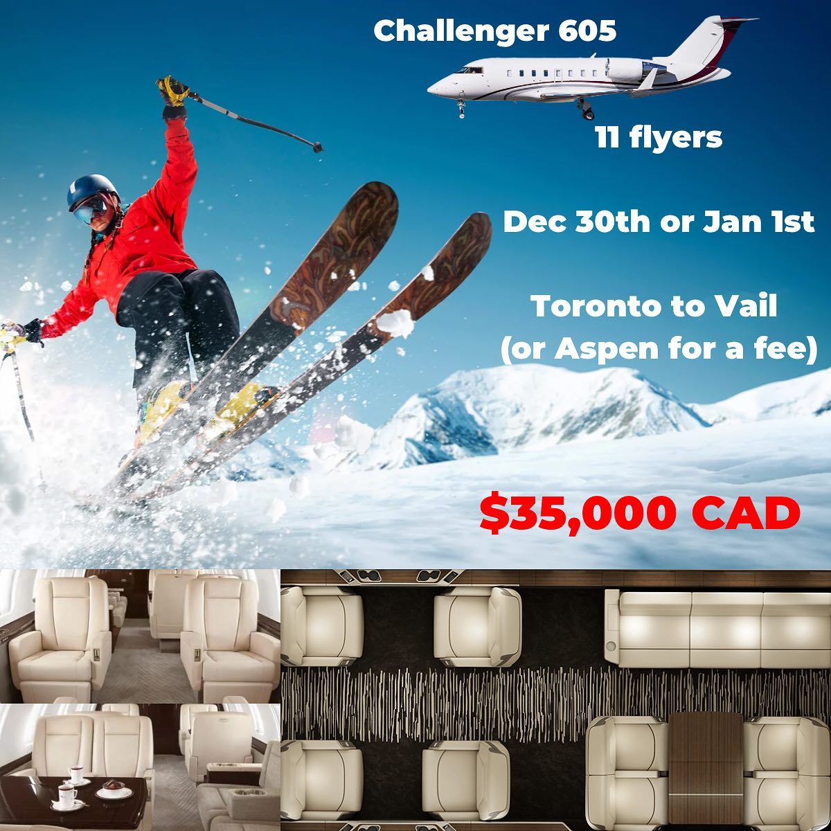 Jetsplitz - Jet off 🛫 to Vail or Aspen ⛷ to ring in the...