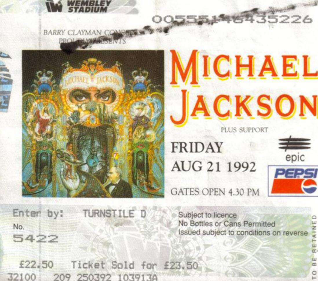 Michael Jackson's Dangerous tour at Jahn Stadium, Berlin