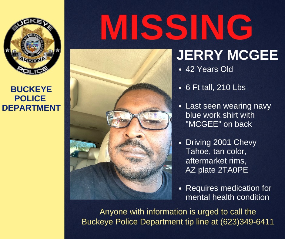 **UPDATE: Jerry has been... - Buckeye AZ Police Department | Facebook