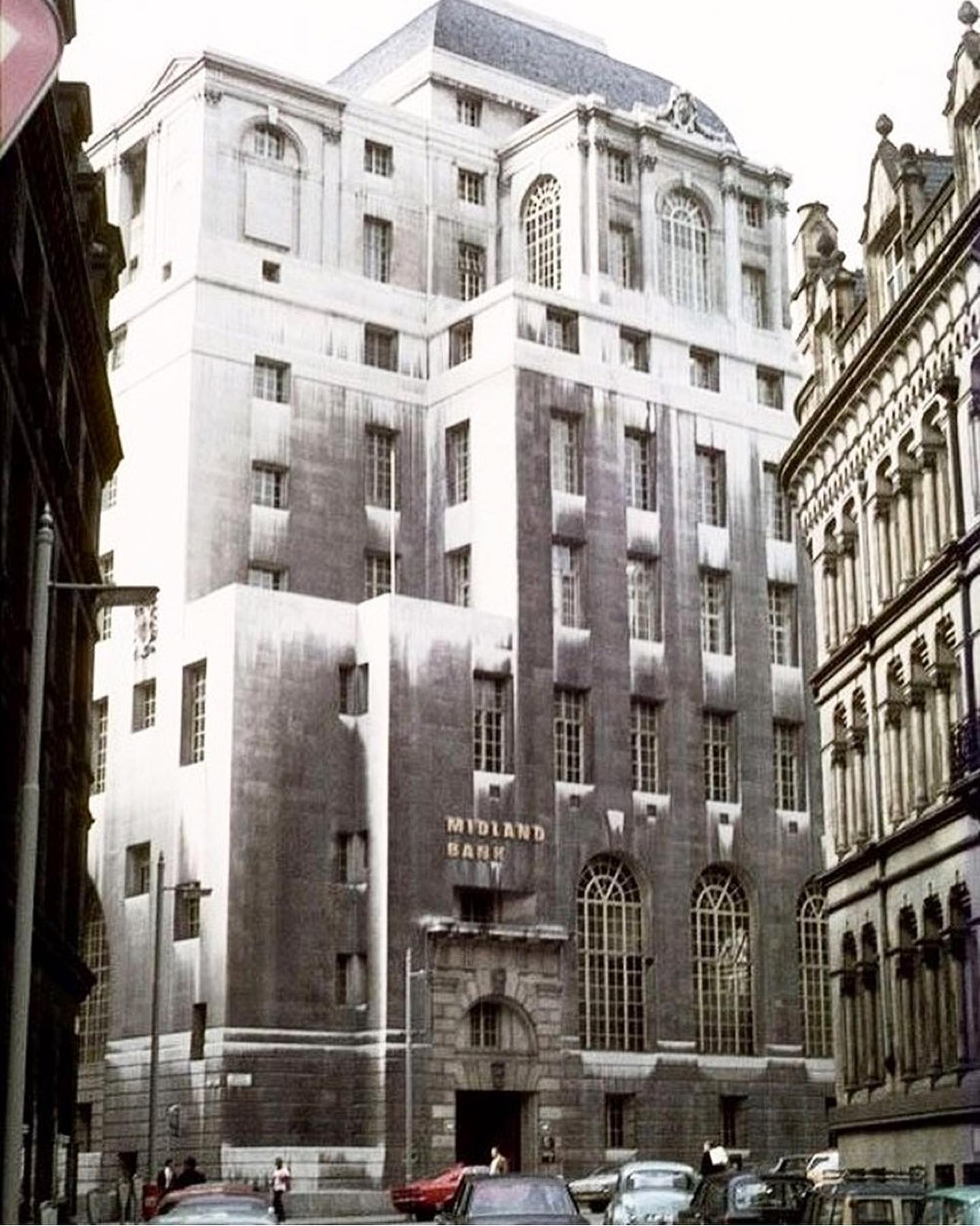 壁面飾り 銀行 額装アンティークMidland Bank1850 UK 壁面飾り 銀行