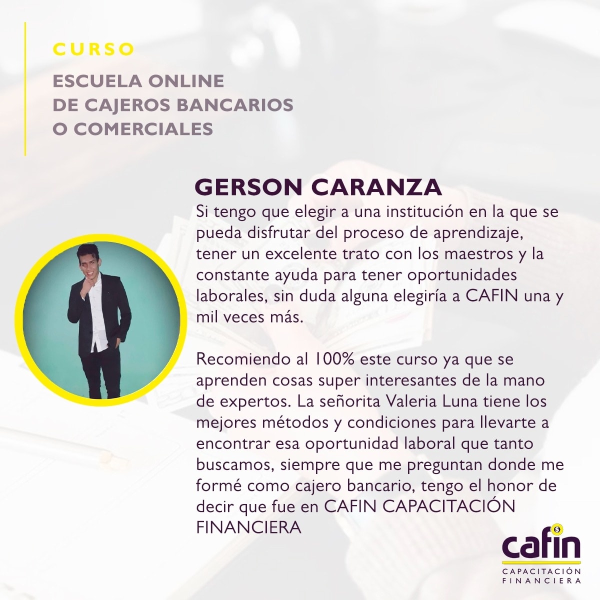 🧑‍🎓¡Testimonios de... - CAFIN - Capacitación Financiera | Facebook