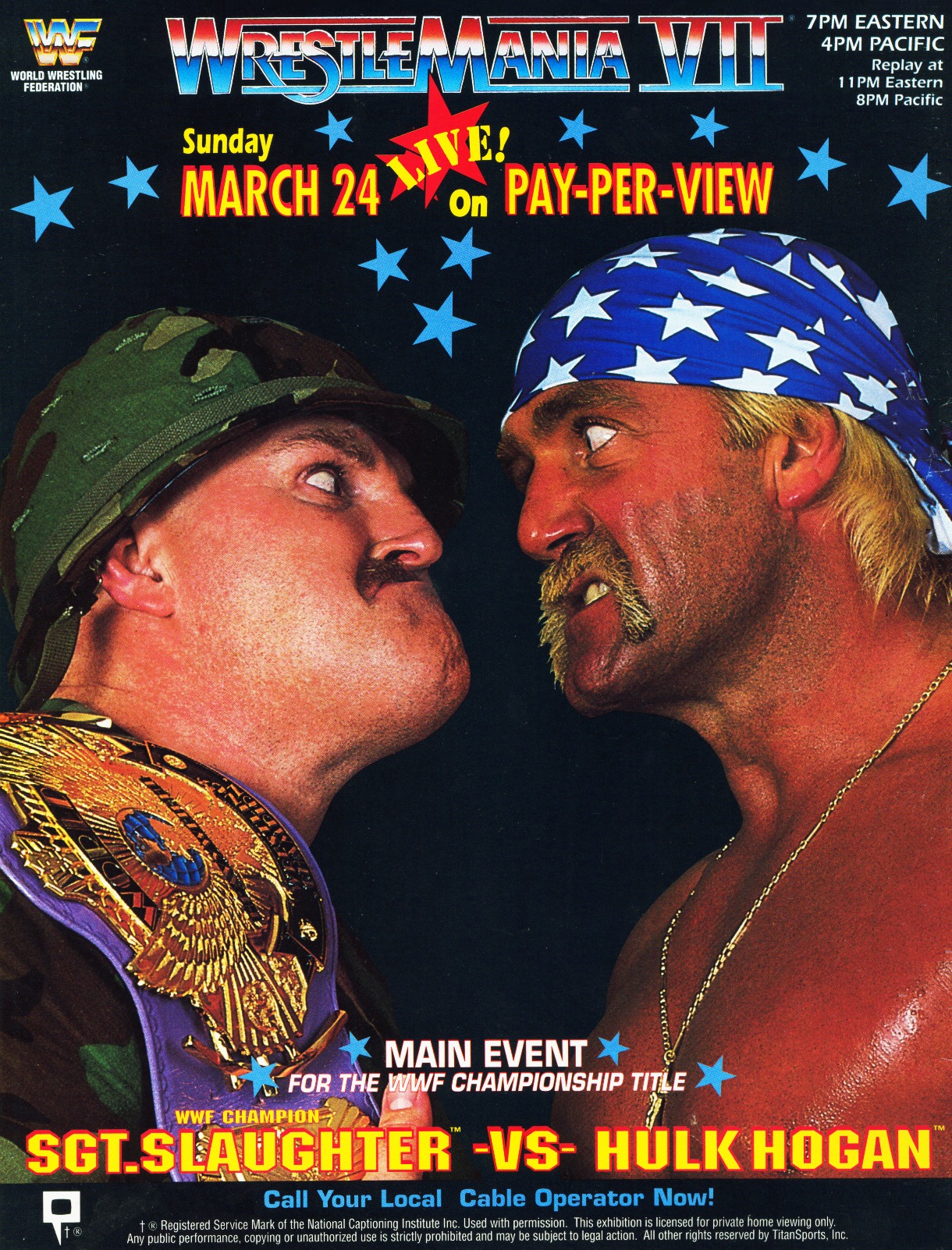 35 years ago today: WWF WrestleMania VII - March 24, 1991 [Los