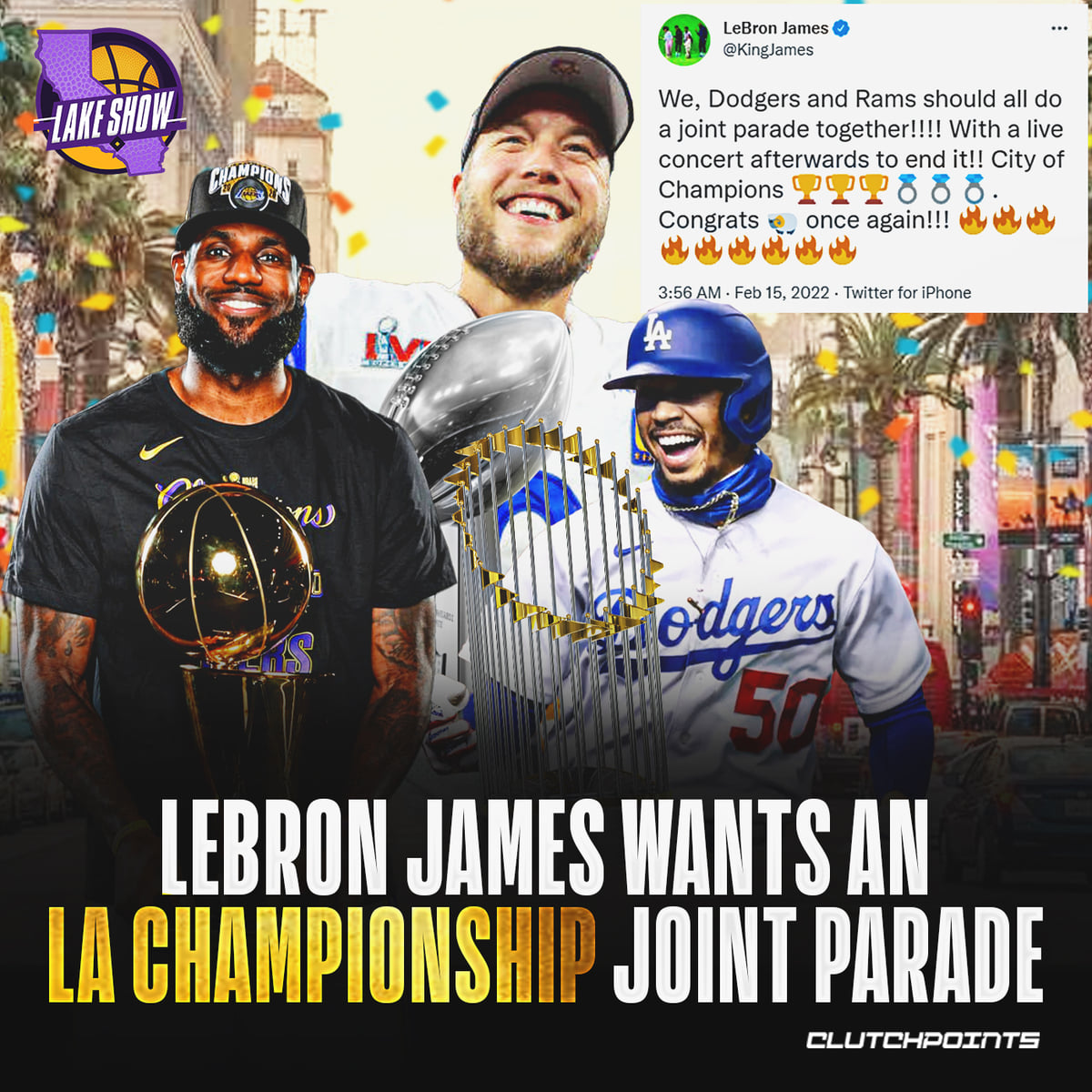 The Lakers, Dodgers, and Rams have won championships over the last 