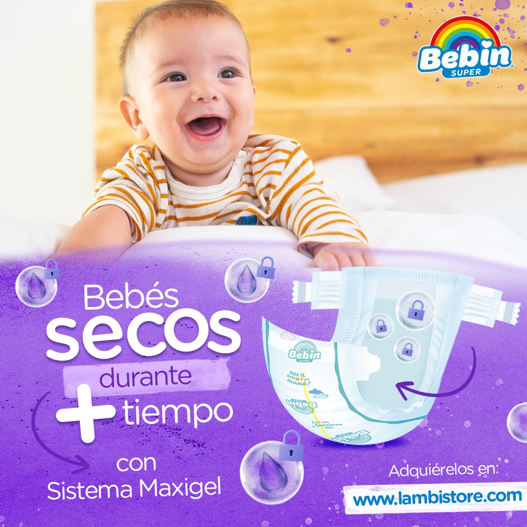 Bebin - Los pañales #Bebin cuentan con el sistema Maxigel...