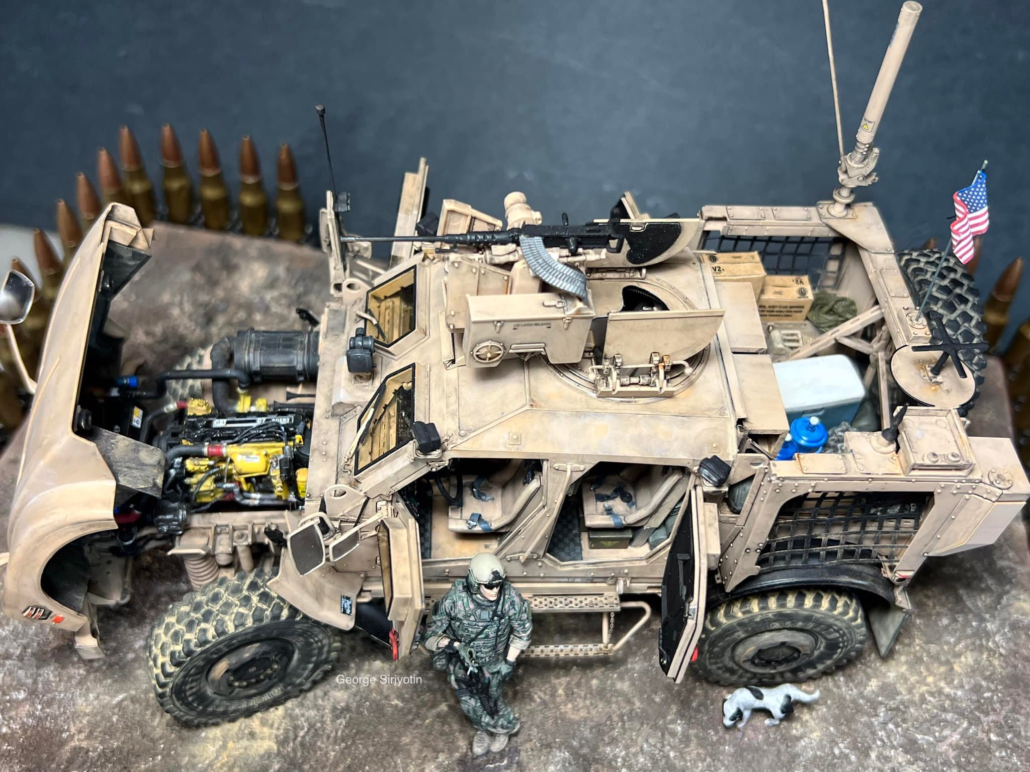 GALAXY HOBBY GH72A02 1/72 M1240 M-ATV MRAP w/XM153 Crows II Rws