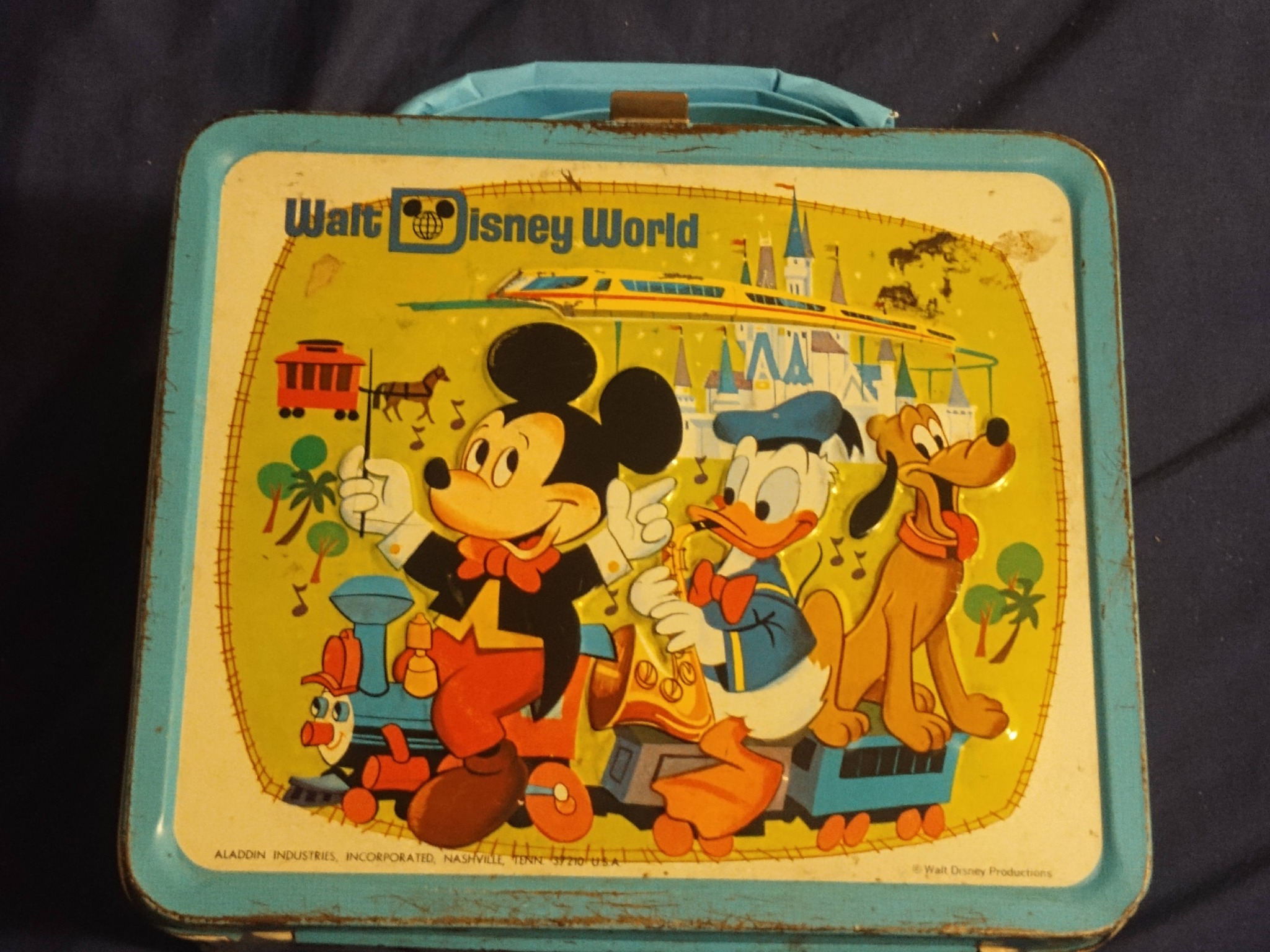 Vintage 1970s Walt Disney World Aladdin Lunchbox with Robinson