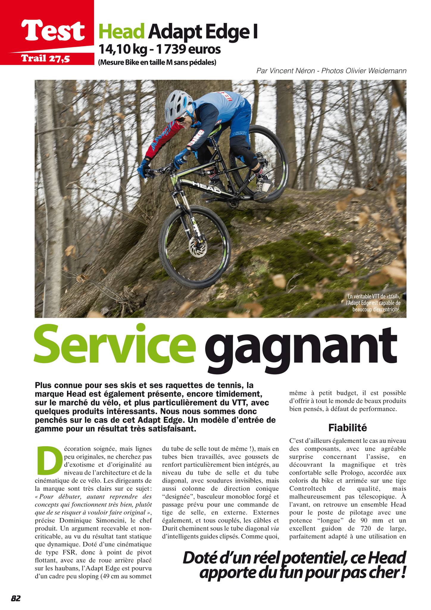 Notre AdaptEdge I a réussi son test... - HEAD Bike France